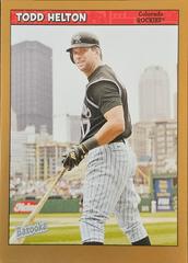 Todd Helton [Gold Chunks] #83 Baseball Cards 2006 Bazooka Prices