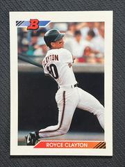 Royce Clayton #212 Baseball Cards 1992 Bowman Prices