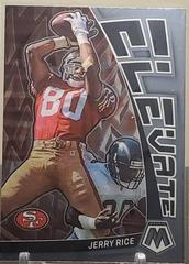 Jerry Rice #E-JR Football Cards 2023 Panini Mosaic Elevate Prices