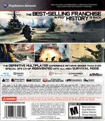 Back Cover | Call of Duty Modern Warfare 3 Playstation 3