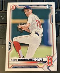 Elmer Rodriguez Cruz Baseball Cards 2021 Bowman Draft Prices