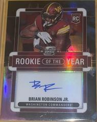 Brian Robinson Jr. [Rookie of the Year Autograph Nebula] #ROY-BR Football Cards 2022 Panini Contenders Optic Rookie of the Year Prices
