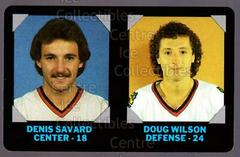 Savard, Wilson #4 Hockey Cards 1985 7-Eleven Credit Cards Prices