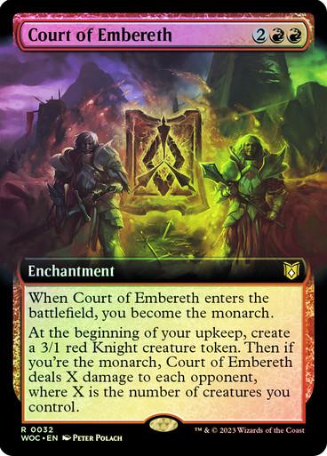 Court Of Embereth [Extended Art Foil] #32 Magic Wilds of Eldraine Commander