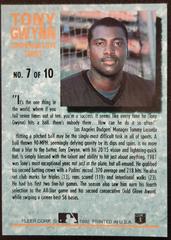 Back | Tony Gwynn #7 of 10 Baseball Cards 1992 Ultra Commemorative Series