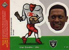 Tim Brown Football Cards 1998 Upper Deck UD Choice Mini Bobbing Head Prices