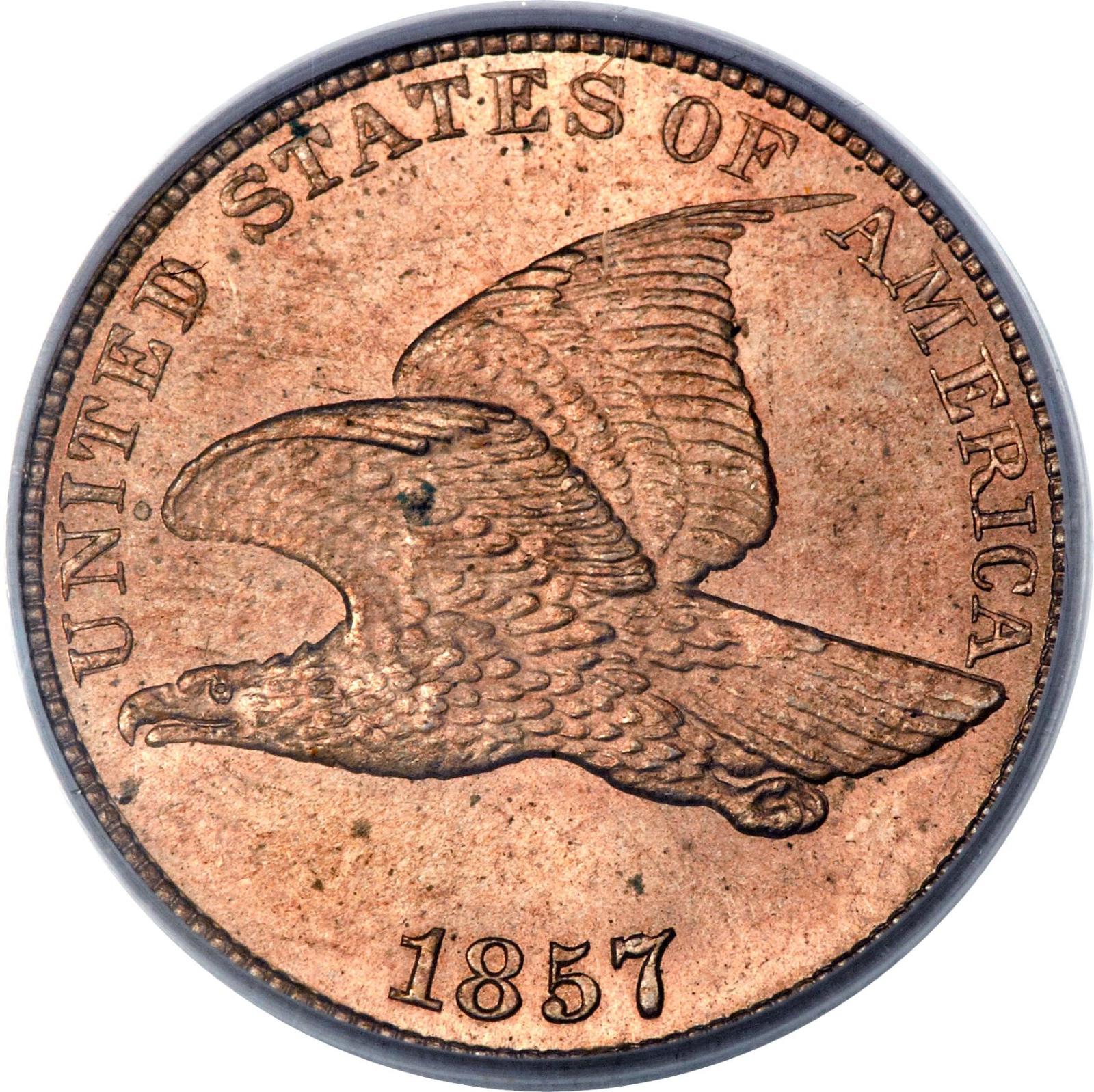 1857 [DOUBLE DIE] Coins Flying Eagle Penny