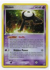 Unown Pokemon Silver Mini Flake Card japan Pocket monster Nintendo F/S