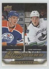 Connor McDavid, Jake Virtanen Hockey Cards 2015 Upper Deck Canvas Prices