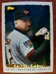 Chris Sabo #84 Baseball Cards 1995 Topps Cyberstats Prices