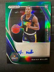 Isaiah Miller [Green Prizm] #DP-IMI Basketball Cards 2021 Panini Prizm Draft Picks Autographs Prices