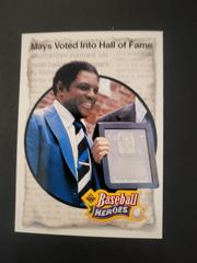 Willie Mays Voted into Hall of Fame #53/#54 Baseball Cards 1992 Upper Deck Heroes Prices
