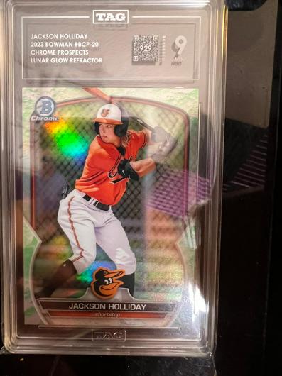 Jackson Holliday Lunar Glow Graded Bowman Chrome Prospects