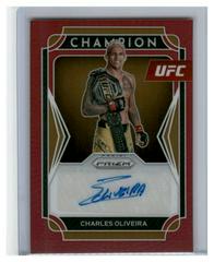 Charles Oliveira [Red] Ufc Cards 2022 Panini Prizm UFC Champion Signatures Prices