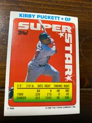 Kirby Puckett, G. Perry , M. Hall #52 Baseball Cards 1990 Topps Stickercard Prices