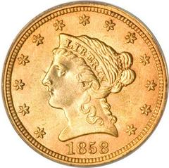 1858 C Coins Liberty Head Quarter Eagle Prices