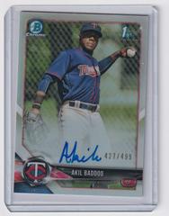 Akil Baddoo [Refractor] Baseball Cards 2018 Bowman Chrome Prospects Autographs Prices