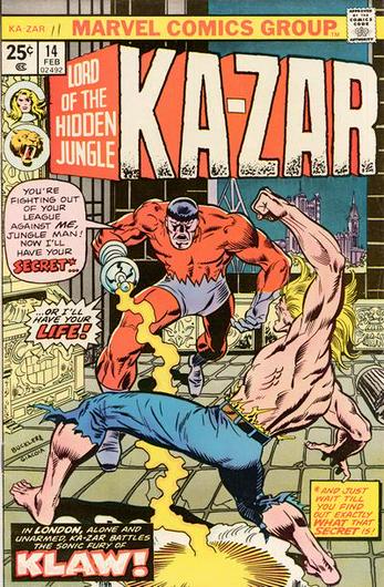 Ka-Zar #14 (1976) Cover Art