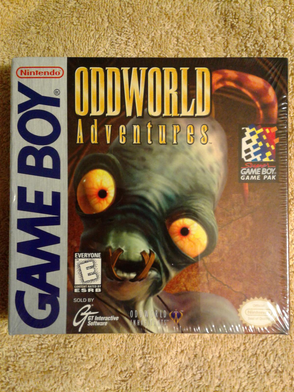 Oddworld Adventures | New Item, Box, and Manual | GameBoy