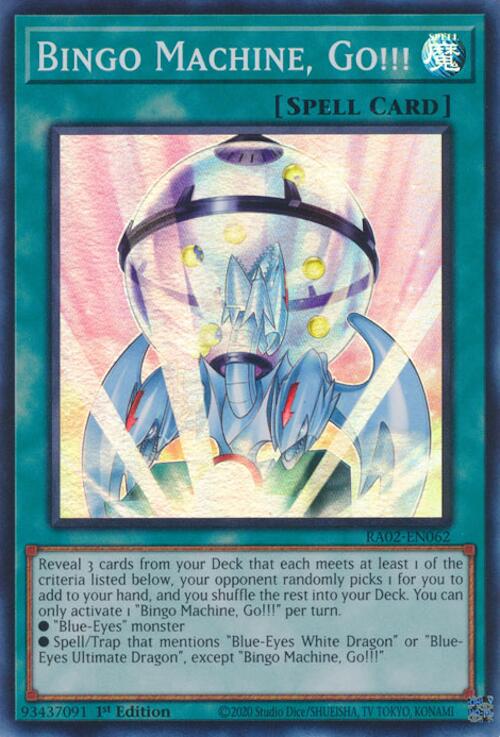 Bingo Machine, Go!!! [Super Rare] RA02-EN062 YuGiOh 25th Anniversary Rarity Collection II