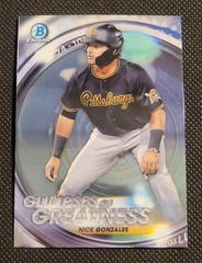 Nick Gonzales Baseball Cards 2020 Bowman Draft Glimpses of Greatness Prices