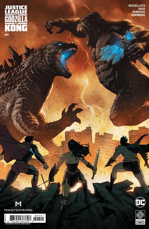 Justice League vs. Godzilla vs. Kong [Molina] #4 (2024) Comic Books Justice League vs. Godzilla vs. Kong