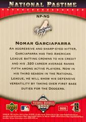 Rear | Nomad Garciaparra Baseball Cards 2006 Upper Deck National Baseball Card Day