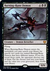 Burning-Rune Demon Magic Kaldheim Prices