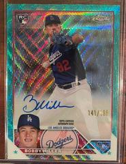 Bobby Miller [Aqua Wave] Baseball Cards 2023 Topps Chrome Update Rookie Autographs Prices