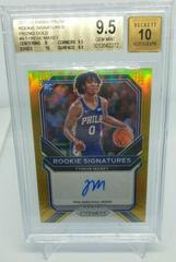 Tyrese Maxey [Gold Prizm] Basketball Cards 2020 Panini Prizm Rookie Signatures Prices