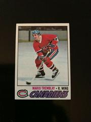 Mario Tremblay #163 Hockey Cards 1977 Topps Prices