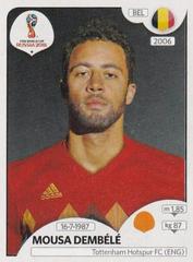 Mousa Dembele [Black Back] Soccer Cards 2018 Panini World Cup Stickers Prices