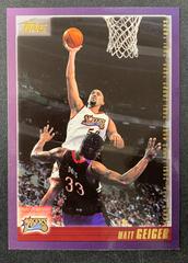 Matt Geiger Basketball Cards 2000 Topps Prices