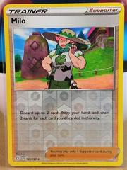 Pokemon Cards 4x Milo 161/192 Reverse Holo Playset Rebel Clash NM/M