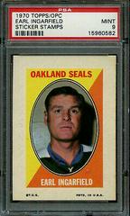 Earl Ingarfield Hockey Cards 1970 Topps OPC Sticker Stamps Prices