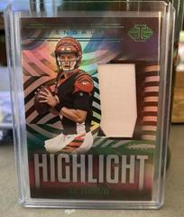 Joe Burrow [Green] Football Cards 2021 Panini Illusions Highlight Swatches Prices