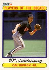Cal Ripken Jr. [Correct Spelling] Baseball Cards 1990 Fleer Prices