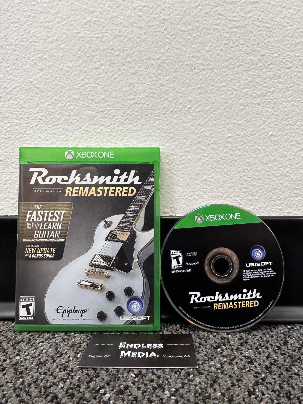 Rocksmith 2014 Edition Remastered | Item and Box only | Xbox One