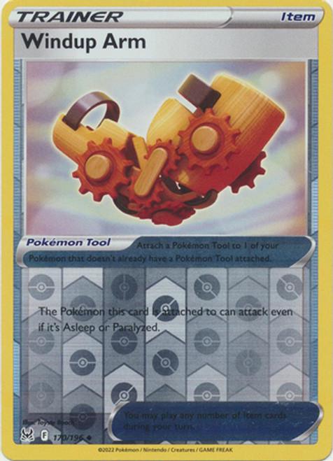 Windup Arm [Reverse Holo] #170 Pokemon Lost Origin