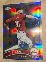J.A. Happ [Refractor] #168 Football Cards 2011 Topps Chrome Prices