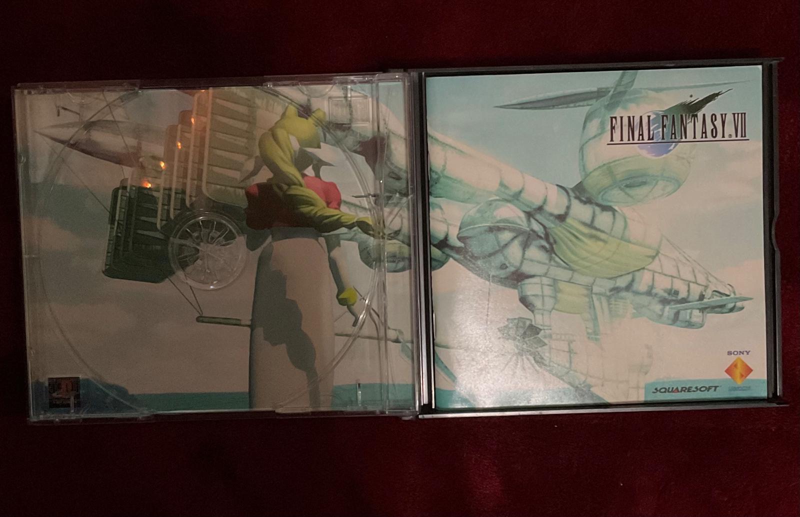 3/3 Final Fantasy 7
  Disc 1 isn't in this picture because 1) It's in my PS1 right now, and 2) I wanted 2 show the art on the inside. Quite coool....