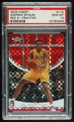 Andrew Bynum [Red X Fractor] Basketball Cards 2005 Finest Prices