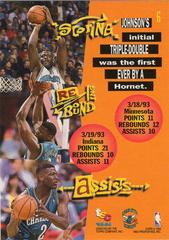 Back Of Card | Larry Johnson Basketball Cards 1993 Stadium Club