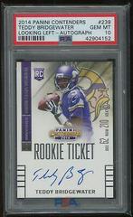 Teddy Bridgewater [Looking Left Autograph] #239 Football Cards 2014 Panini Contenders Prices