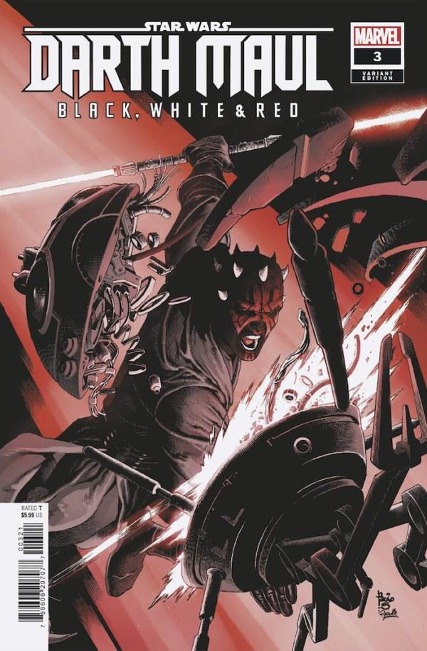 Star Wars: Darth Maul - Black, White & Red [Siqueira] #3 (2024) Comic Books Star Wars: Darth Maul - Black, White & Red