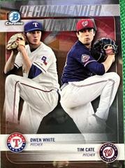 Tim Cate / Owen White Baseball Cards 2018 Bowman Draft Recommended Viewing Chrome Prices
