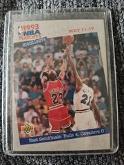 East Semifinals: Bulls 4, Cavaliers 0 [NBA Playoff Highlights] #187 Basketball Cards 1993 Upper Deck All-NBA Prices