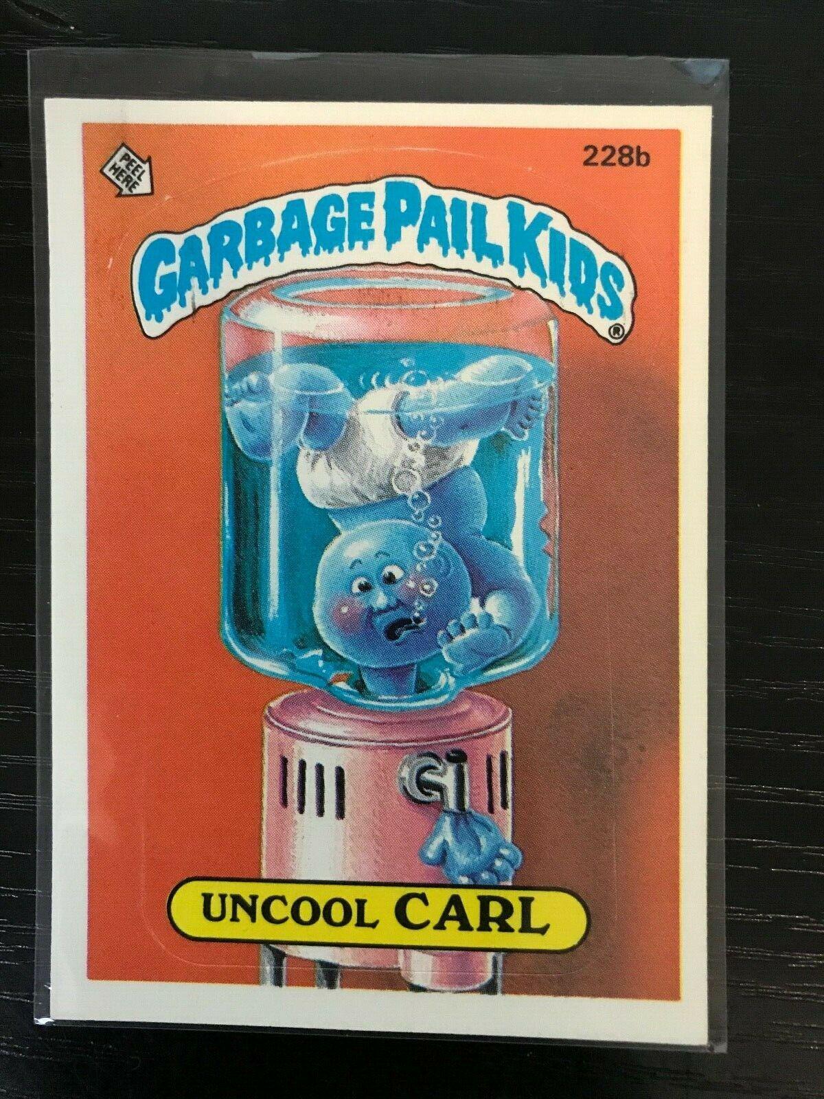 Uncool CARL 228b Prices 1986 Garbage Pail Kids GPK Cards