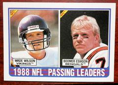 Passing Leaders [W.Wilson, B.Esiason] Football Cards 1989 Topps Prices