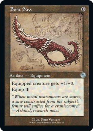 Bone Saw [Schematic Foil] #70 Magic Brother's War Retro Artifacts